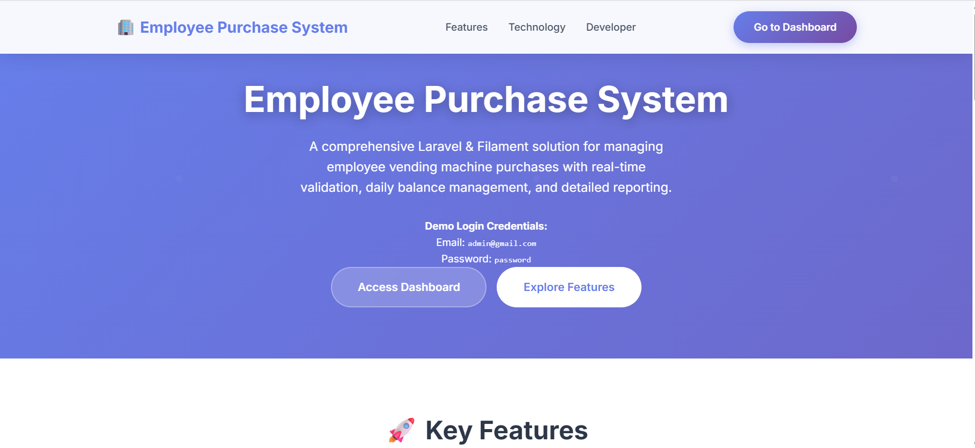 Employee Purchase System